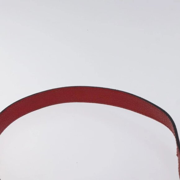 BALENCIAGA Shoulder Bag Leather Vintage Red Gold - Picture 8 of 15